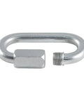 Threaded Quick Link Trailer Safety Chain Hook Carabiner Clip Five Sixteenth Inch Diameter Built Tough For Heavy Duty Towing 8800 Pound Break Strength That Lasts, zinc plated threaded hook