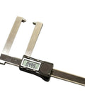 Digital Rotor Caliper Gauge with 3.5 inch long reach jaws and twin contact points, reads 0.0005 inch and 0.01 millimeter