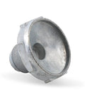 Drop Right In Heavy Duty Aluminum Power Valve Plug For Carburetors showing the threaded design and natural aluminum finish.