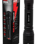 Ultra Bright 1200 Lumen Tactical Flashlight Handheld For Camping And Hunting Home Security with packaging visible