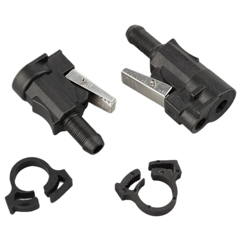 Three Eighth Inch Marine Fuel Tank End Connect Kit For Outboard Motors Easy Install Replacement Fittings close-up view