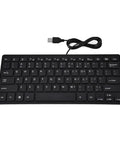 Heavy Duty Waterproof Usb Keyboard Built Like A Tank For Busy Warehouse Workstations And Labeling Stations Premium Dust Shield Keyboard in black with USB cable.
