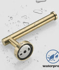 Gold Bathroom Hardware Set With Toilet Paper Holder 24 Inch Towel Bar Towel Ring Robe Hook 4 Piece Wall Mount Kit Brushed Gold Finish Stainless Steel