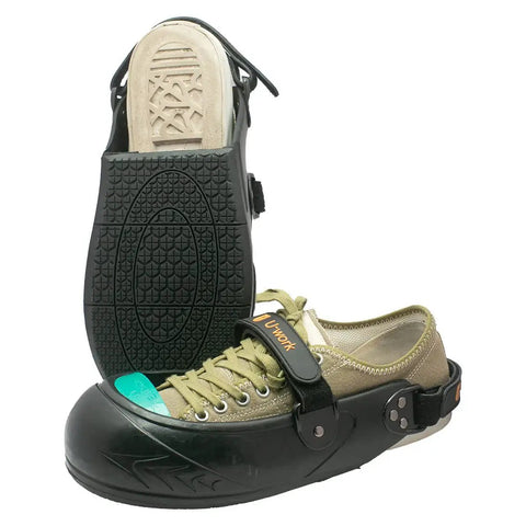 Lock And Load Steel Toe Overshoes With Dual Hook And Loop Straps For A Rock Solid Fit Extra Instep Support Keeps Footing Steady Crushing Site Walks Or Tour Duties Without Any Fuss Xl Green