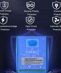 Hybrid Wind And Solar MPPT Charge Controller 5KW 10KW 12V 24V 48V For Off Grid Battery Charging in Home Boat Street Light Projects