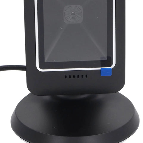 2D Barcode Scanner Hands Free Desktop Reader For Supermarkets And Retail Stores USB Plug And Play Easy Setup Durable ABS Housing