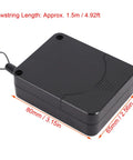Retractable Door Closer No Drill 1200g Tension With Steel Drawstring casing dimensions labeled