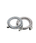6 Foot 90 Degree Elbow Washing Machine Hose Stainless Steel Braided For Hot And Cold Water Supply Lines Universal Washer Connector