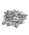 30 Pack Flat Head Threaded Insert Nuts M3 To M12 Zinc Plated Carbon Steel With Knurled Body For No Spin Install Flush Finish Heavy Duty Grip For Wood Plastic And Metal Projects, zinc plated insert nuts