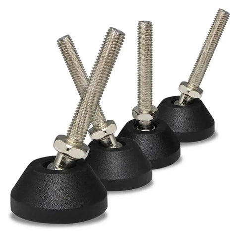 Adjustable Leveling Furniture Leg Set Of 4, 40mm Tall M8x50mm Feet With Screws, Heavy Duty Aluminum Alloy Support Feet