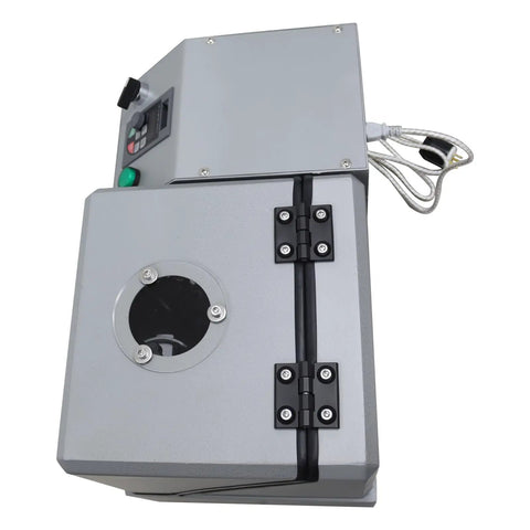 220V Four Liter Powerhouse Ceramic Ball Mill Machine With Four 100ml Grinding Jars And Balls For Lab And Industrial Use Planetary Ceramic Grinder For Fine Powder And Soil, angled view