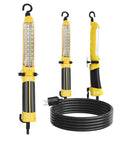 Handheld Corded Work Light With Magnetic Base And Dual 360 Degree Hooks, ETL Listed 16 AWG Drop Light shown with long cord
