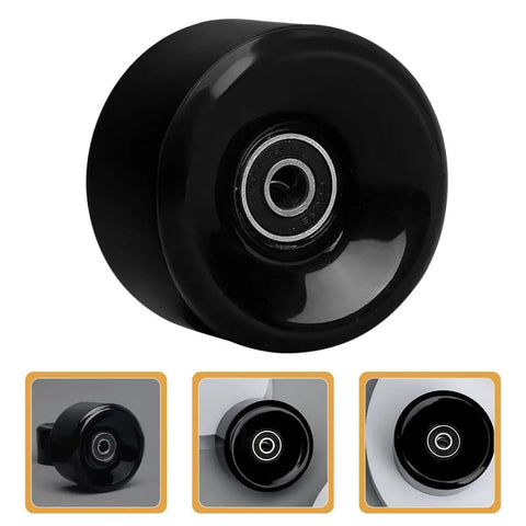 Double Row Quad Skate Wheels Replacement PU Roller Skate Wheels With High Elasticity for Outdoor and Indoor Skating Smooth