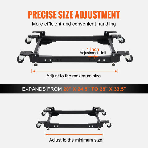 Image showing Heavy Duty Universal Mobile Base for Woodworking Equipment and Power Tools, 1500 lb capacity, adjustable size.