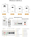 Top Shelf Off Grid Solar System Kit With 16 550W Panels And 48V 10KW Inverter Plus LiFePO4 Batteries power interface and display.