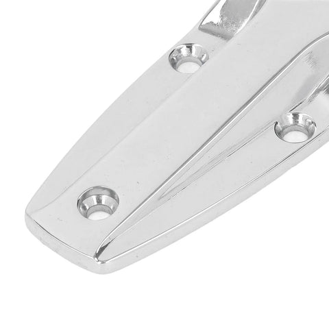 Soft Close Tee Hinge With Zinc Alloy Build for Toolbox, Car Door and Cabinet, close-up of zinc alloy material and screw holes