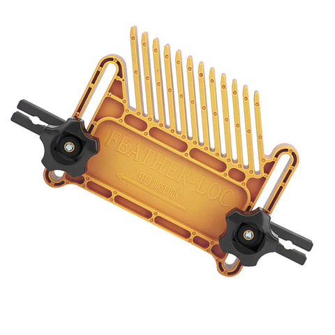 Adjustable Featherboard Set For Woodworking Safety Guide With Zero Fuss Chamfer Groove Fits Table Saws Band Saws And Router Tables, orange plastic design.