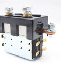 Heavy Duty DC Contactor Relay Provides Rock Solid Forward And Reverse Motor Switching For Electric Rides And Custom Rigs Made Tough Compatible With 12V 24V 36V 48V And 60V Systems - Close-up view showing terminals and mounting.