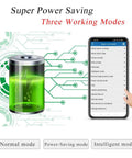 Kickass Magnetic GPS Tracker With Real Time Vehicle Location Stealth Build And Killer Battery Life For Cars Trucks Trailers Fleet Management Plug And Play 4G LTE Sim Included Now showing battery icon and smartphone commands.