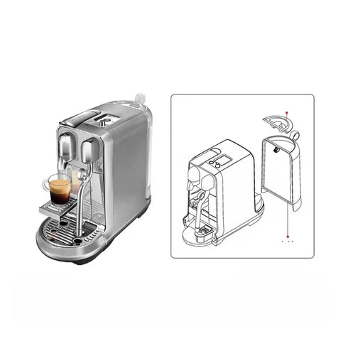 Water Tank Lid Replacement For Plus J520 Coffee Machine Water Reservoir Cover Kit With Clear Level Display