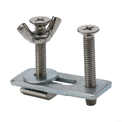 Solid Zinc Aluminum T-Track Hold Down Clamps Set for CNC Router Woodworking with secure grip and M6 fitment.