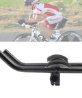 Road And Mountain Bike Aero Bars With Armrests Aluminum Alloy TT Rest Bar Adjustable shown on white background