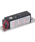 Heavy Duty 12V Electric Strike Lock Built Like A Tank For Ironclad Door Security And Plug And Play Access Control Installation Fits Standard Cylindrical Latch Sets And Entry Doors, showing the durable black housing and connections.