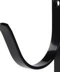 Close-up of 2 Pack Pool Pole Hangers, Heavy Duty Aluminum Pool Pole Hooks With Screws, showing black double hook detail.
