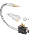 Coolant Mister For Milling Machines With Magnetic Base, Your Workhorse For Lubrication, Cooling And Chip Blowing In One System, Quarter Inch Inlet, Includes Four By Two Point Five Millimeter Hose, One And A Half Meter Air Line, Four Millimeter Oil Line