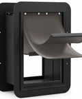 Heavy Duty Medium Wall Mount Dog Door With Triple Flap Insulated Barrier, showing durable steel design and wide flaps.