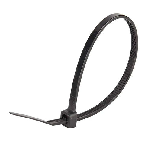 Black 6 Inch Zip Ties Heavy Duty 40 Lbs Tensile Strength Industrial Grade Cable Ties Pack Of 100 Outdoor UV Resistant Nylon Tie Wraps