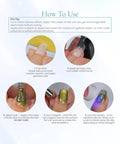 How to use Mystic Galaxy 9D Cat Eye Gel Nail Polish Set with magnetic light play and jelly cat eye effect.