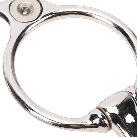 Close-up of stainless steel horse tie ring from the Stainless Steel Horse Tie Ring Kit With Magnetic Fastening System