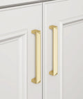 25 Pack Gold Cabinet Handles 3 Inch Center Hole Solid Zinc Alloy Brushed Gold Drawer Pulls Cupboard Hardware for Kitchen Cabinets and Dressers Durable Rust Resistant Premium Finish