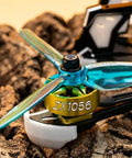 Close-up of 2207 Brushless FPV Motor For 5 Inch Drones, featuring 1960KV high power with 4mm shaft, mounted on a drone.