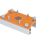 Heavy Duty Router Table Insert Plate For Woodworking Builds slick aluminum and plastic composite base with mounting screws.