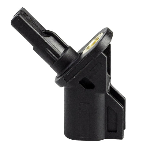 Heavy Duty Front Abs Wheel Speed Sensor Pair For Ford Escape Focus And Volvo showing a side view of a black sensor.