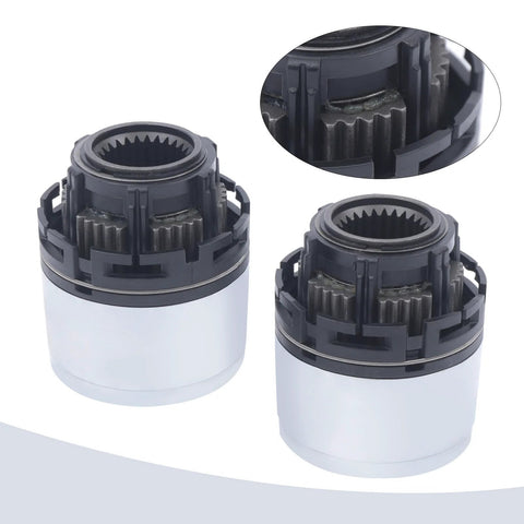 Close-up of 2 Pack Manual Locking Hubs For Ford Ranger 1998 2000 And Mazda B Series Pickup 2001 2008 Front 4x4 with aluminum cover