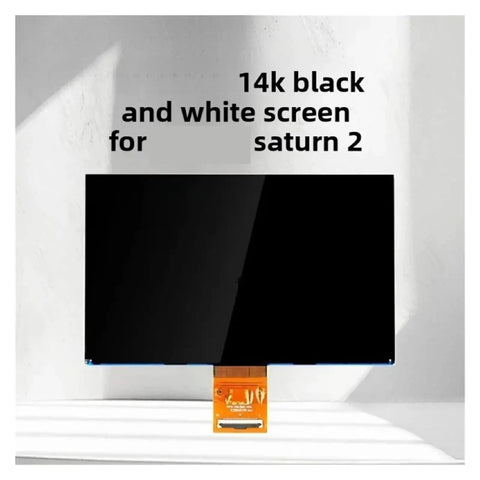 Top Shelf 10 Point 1 Inch Lcd Display Replacement Panel Featuring Hella Sharp 14K Resolution For Resin 3D Printing Saturn Models Delivers Crisp Layer Details And A Solid Setup Upgrade, showing 14K black and white screen.