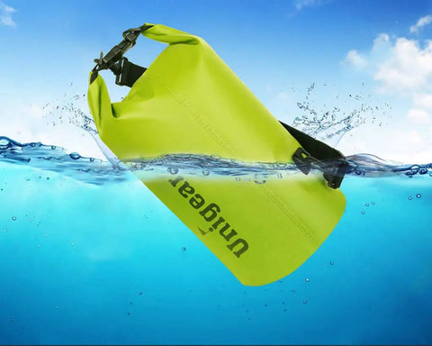 Floating Waterproof Dry Bag 2L For Kayaking Boating Fishing Swimming And Camping Go To Gear Lightweight 500D PVC in water