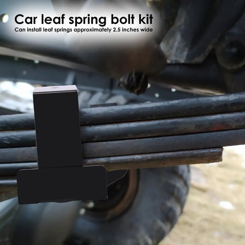 Upgrade Your Ride With This 4-Piece Stainless Steel Leaf Spring Clamp Kit For Easy Repair And Serious Stability On Trucks Campers Or Trailers When Towing Heavy Loads It Slaps Right On To Lock The Axle And Give You A Smooth Sailing Experience Without Any. black leaf spring clamp kit for 2.5-inch truck springs