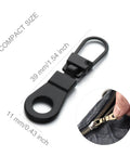 Handy Zipper Pull Replacement Kit For Small Holes With Detachable Tabs, Easy Install, Reusable Repair For Clothes, 4 Pieces, Black