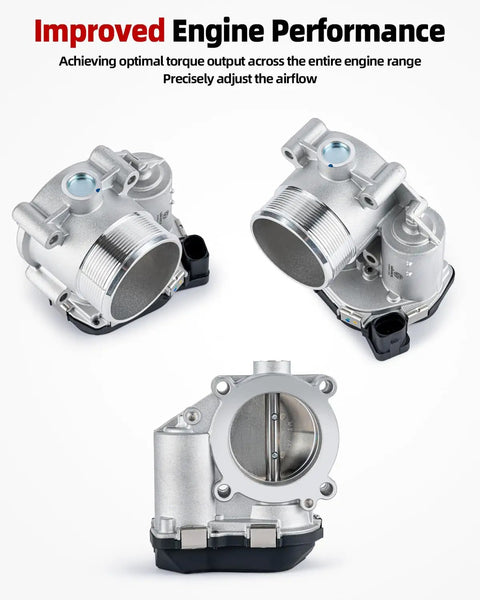 Electronic Throttle Body For Audi And Volkswagen 1.8L 2.0L Direct Fit Replacement Easy Swap showing improved engine performance