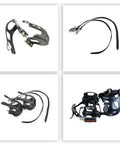 Heavy Duty Bike Pedals With Toe Clip And Strap For Indoor And Outdoor Cycling, black pedals and toe clips with nylon straps
