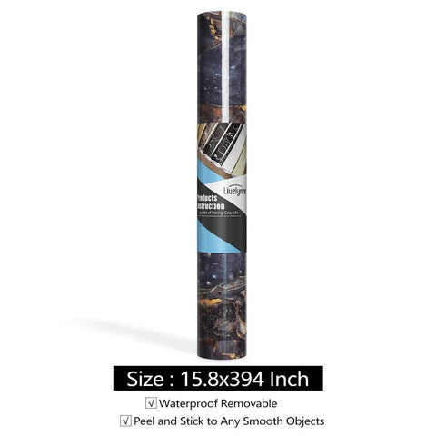 Marble Peel And Stick Wallpaper For Countertops And Surfaces DIY Friendly No Mess Install Waterproof Vinyl Self Adhesive Countertop Cover Removable roll