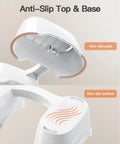 Bottom view of 7 Inch Toilet Stool For Easier Posture And Faster Poops, Detachable Potty Step Stool with non-slip pads.