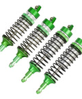 Aluminum Front And Rear Shock Absorbers For 1 To 10 Slash 4x4 2WD Rustler VXL Stampede RC Car Upgrade Parts, green, 4pc set