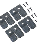 Top Shelf Table Leaf Hardware Kit Featuring Built Tough Leveling Buckles And Eight Rust Resistant Screws For Dining Furniture Reinforcement and Drawer Fastener No Sweat Setup black steel table leaf locks with screws