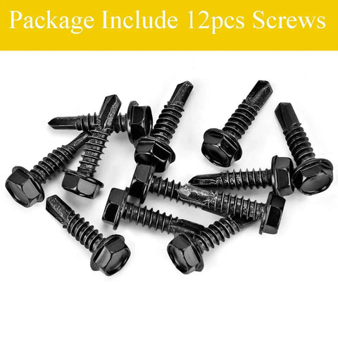 Black screws for Self-Locking Gate Latch With Post Mount For Wood Fences, Automatic Gravity Lever, Easy Install