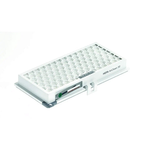 HEPA Active AirClean 30 Replacement Filter for S2000 and S300 to S700 Canisters and S7000 Uprights, angled view
